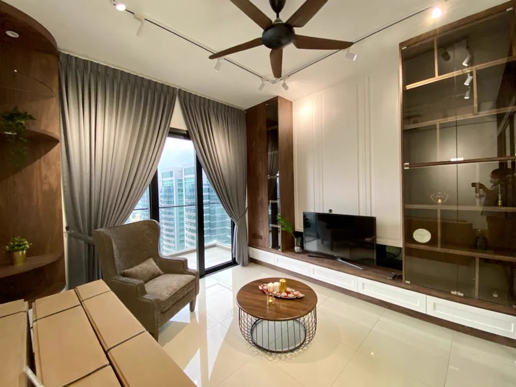 Completed living room renovation by Beauty Interiors Pro at Novum Bangsar South